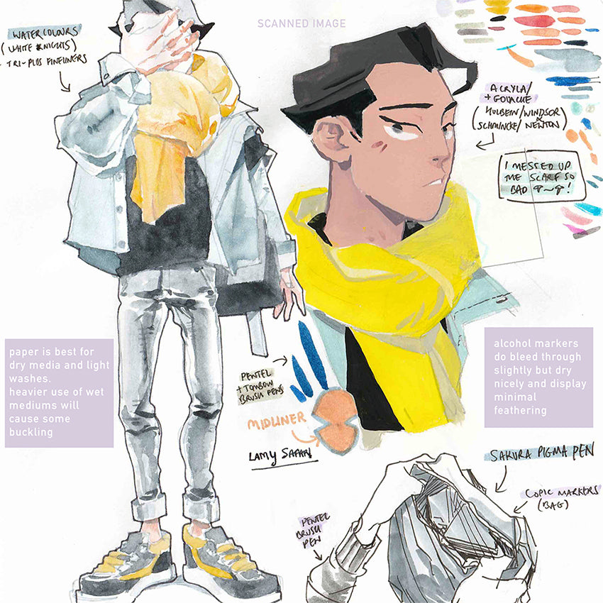 B5「summer boy, winter flowers」Sketchbook
