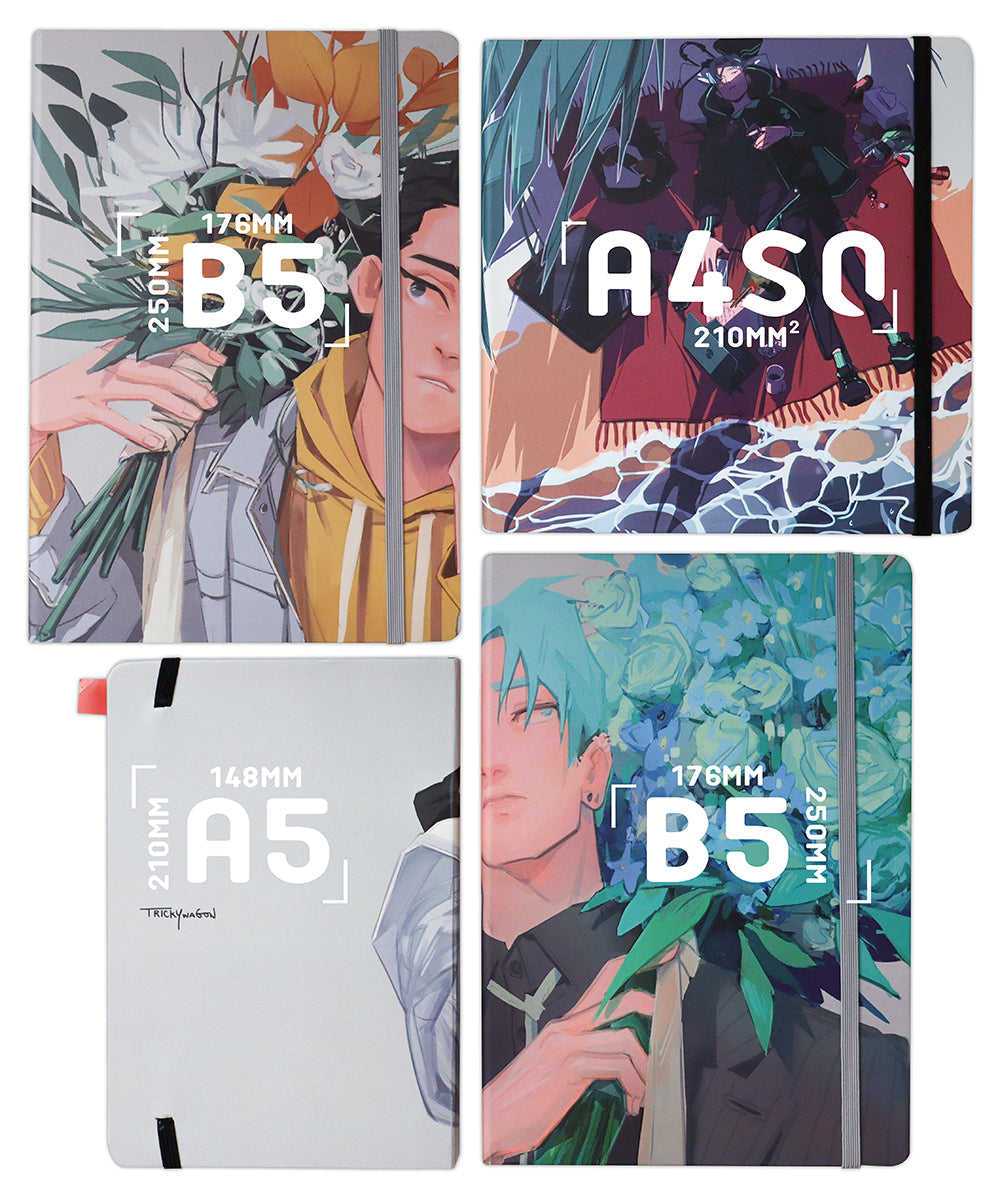 B5「summer boy, winter flowers」Sketchbook