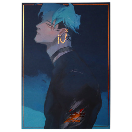 「boy in blue」COPPER FOIL PRINT